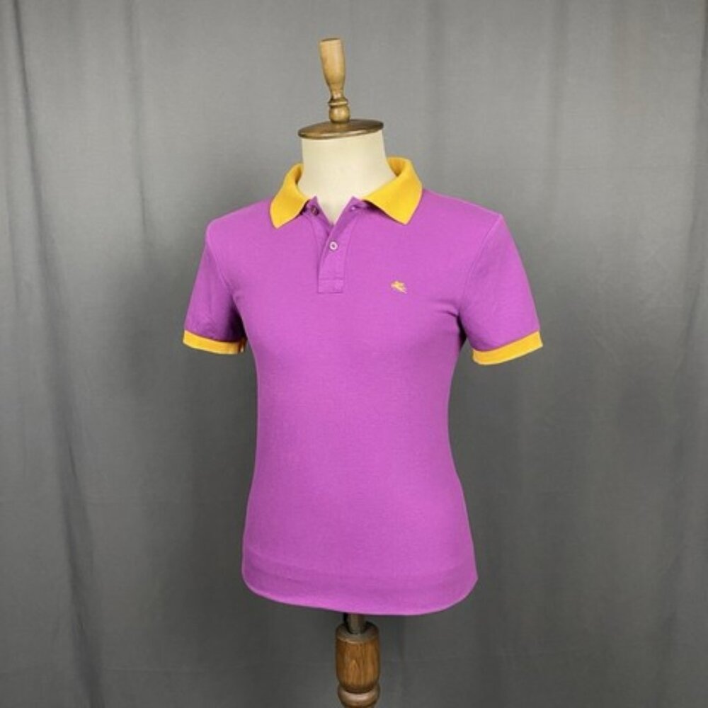 MINT never worn w/ tag loop Etro Polo Pink/Yellow M